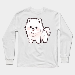 Cute Chibi Samoyed Dog Long Sleeve T-Shirt